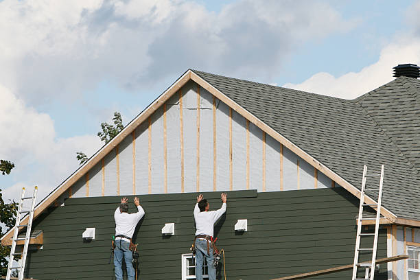 Professional Emergency Siding Repair technician working in Turbotville, PA